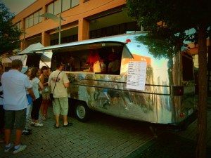A very funky food van